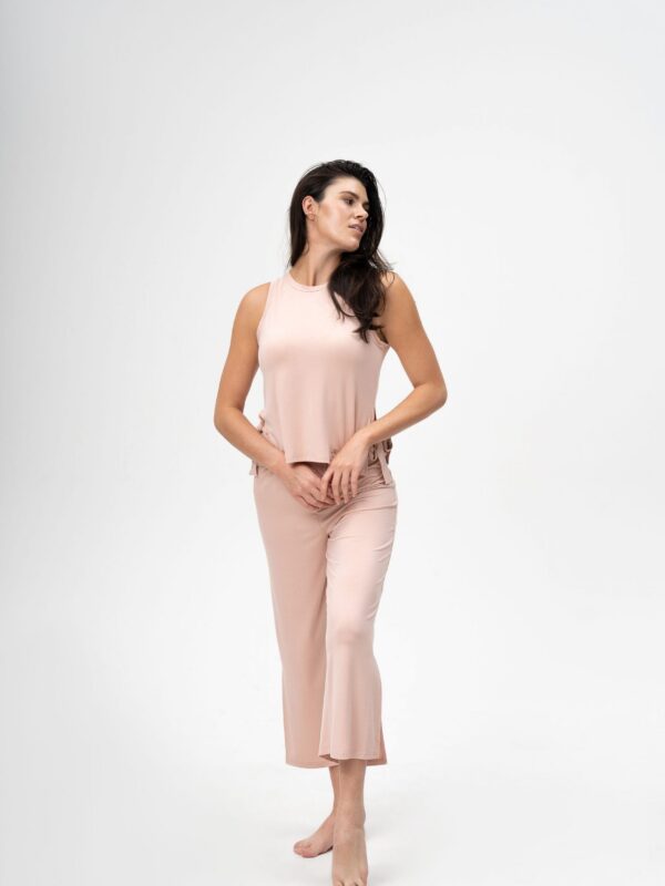 Bloom 2 – Piece tank top and capri pants bamboo loungewear set -Lumiere Collection